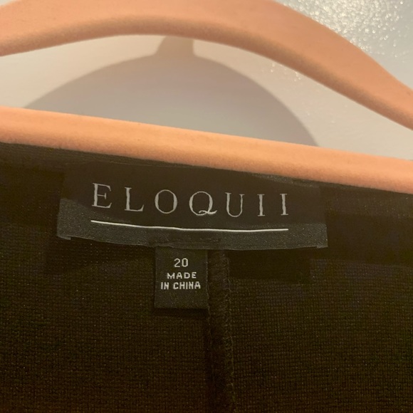 NWT Eloquii True Wrap Black Blouse Size 20 - Picture 6 of 6